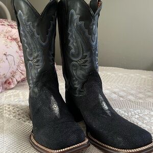 Dan Post Leather Cowboy Boots